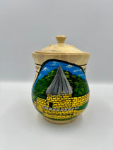 Painted wooden sugar bowl – Kuélap Fortress