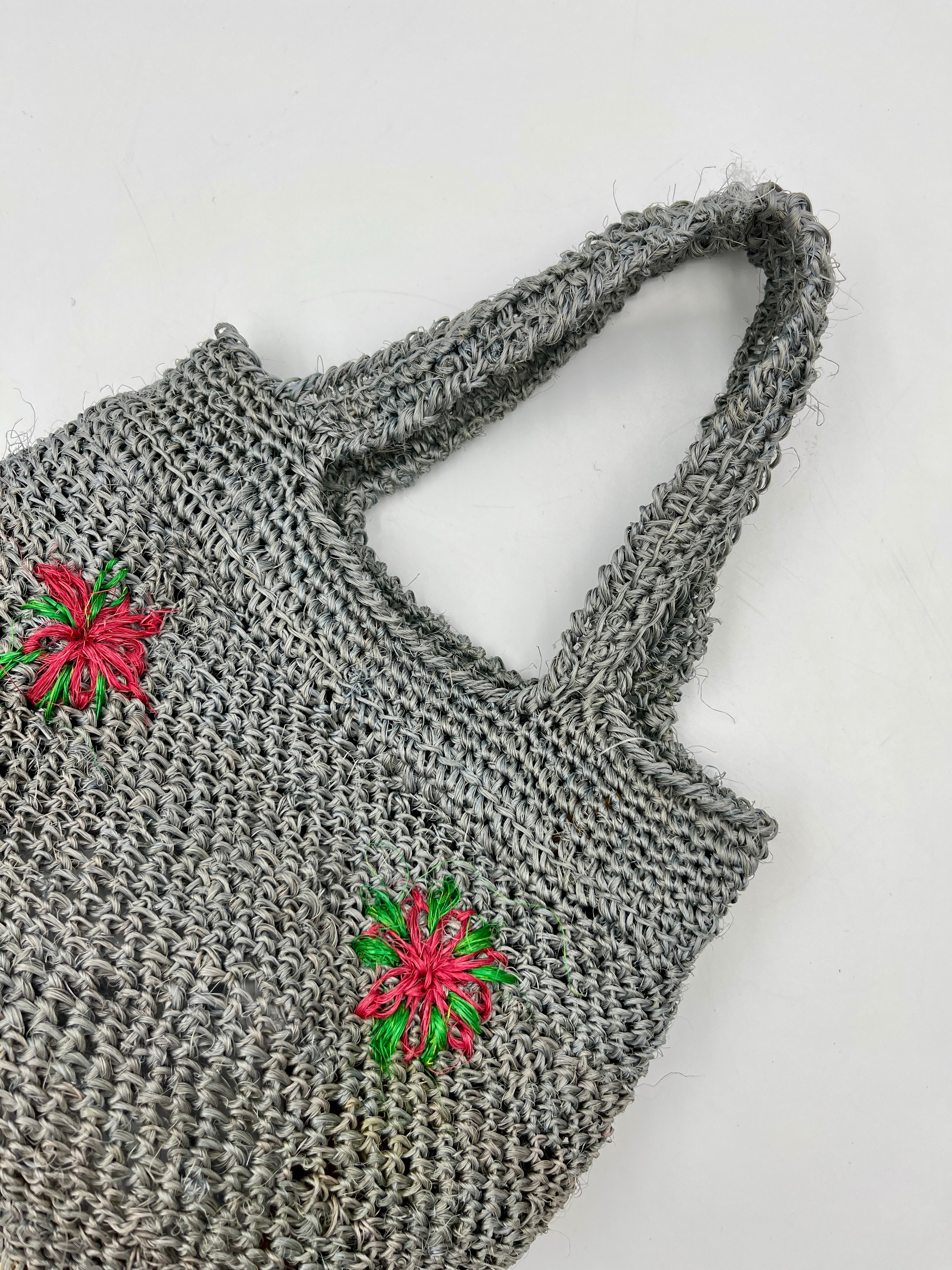 Bolso de Mano a Crochet de Fibra de Cabuya – Hecho a Mano