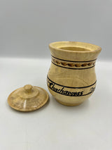 Painted wooden sugar bowl – Kuélap Fortress