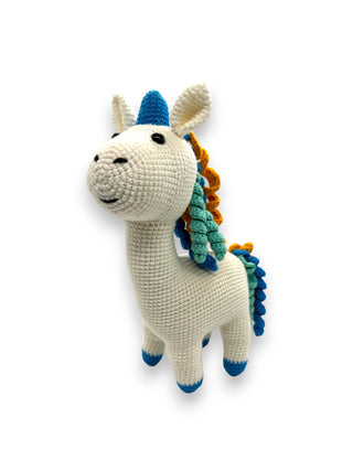 Unicornio Azul Amigurumi