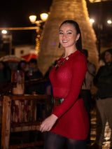 Poli Vestido Artesanal Rojo
