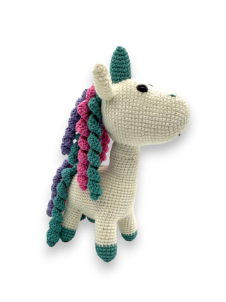 Unicornio Verde Amigurumi