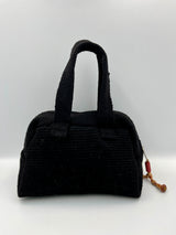Cartera de Mano de Lana de Oveja Color Negro – Tejido Artesanal