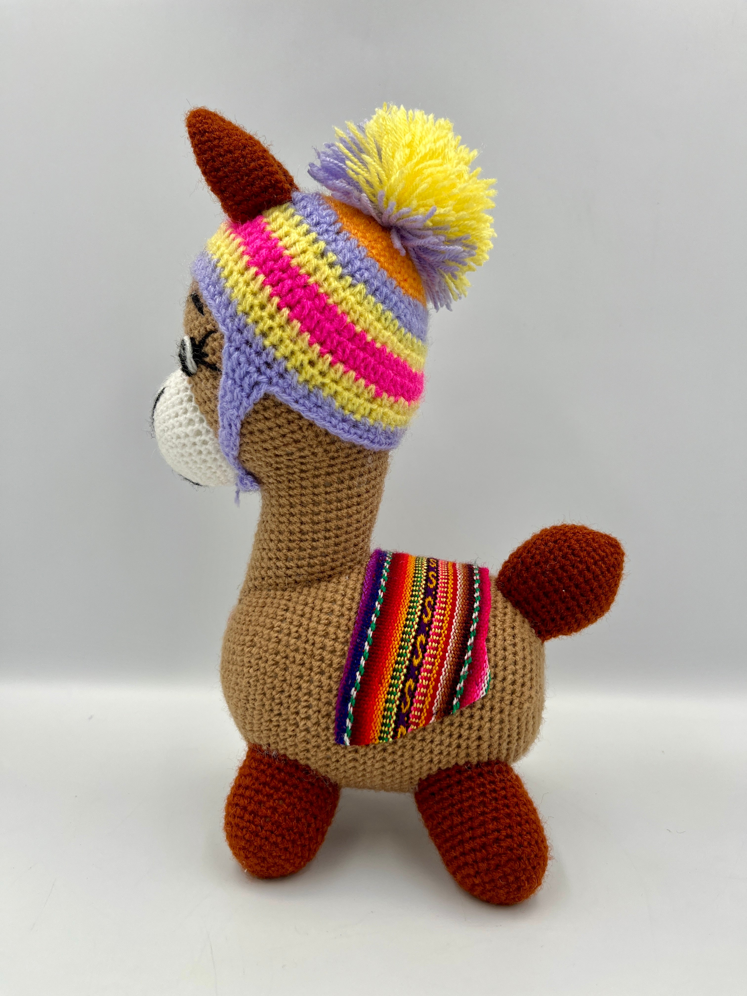 Handmade amigurumi llama
