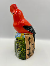 Handmade Cock of the Rock piggy bank with Gocta painting