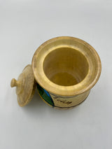 Painted wooden sugar bowl – Kuélap Fortress
