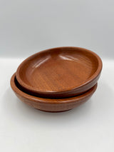 Handcrafted cedar wood plate