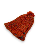 Gorro Tejido a Palitos Naranja