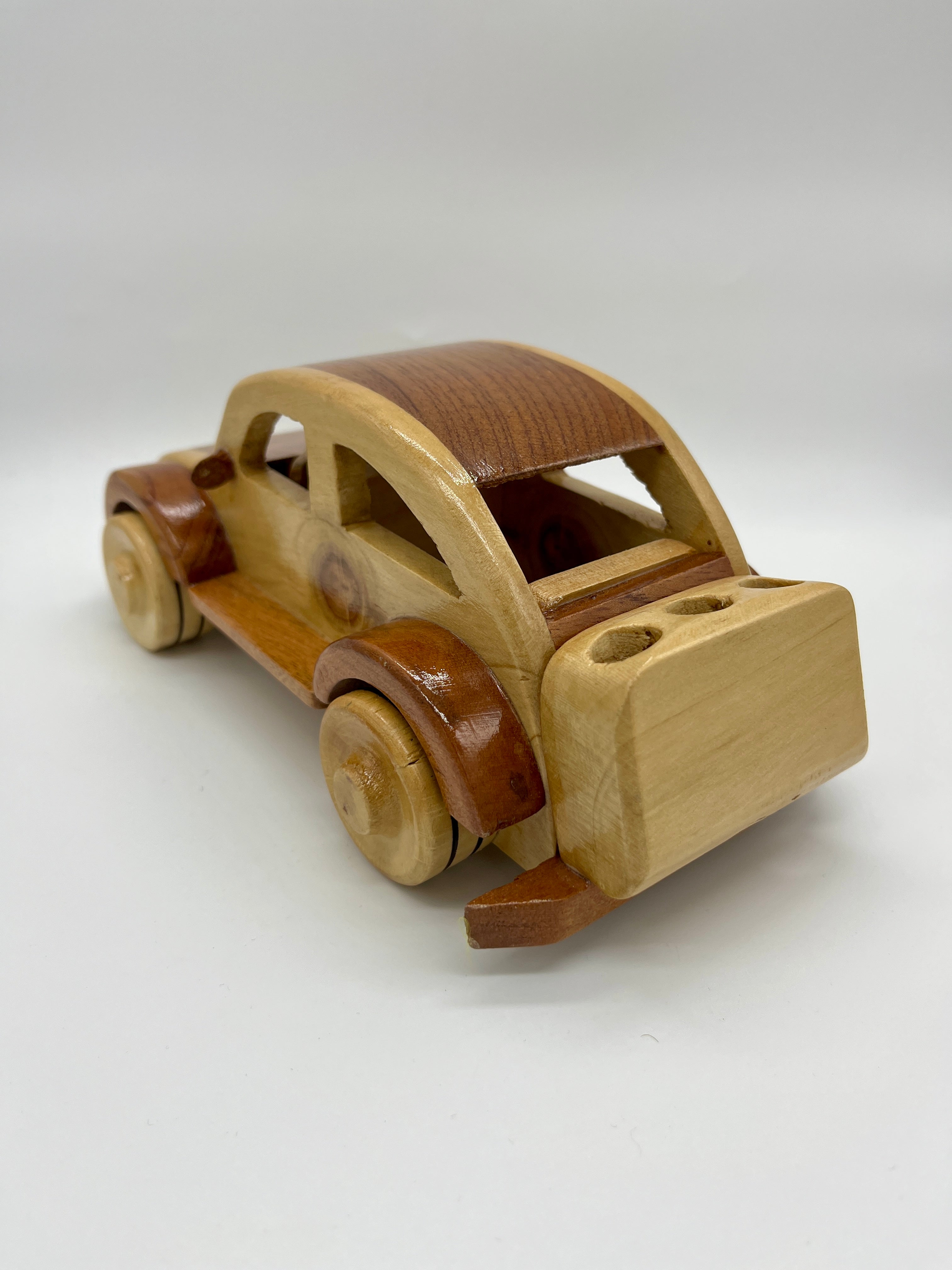 Carrito Porta Lapiceros de Madera