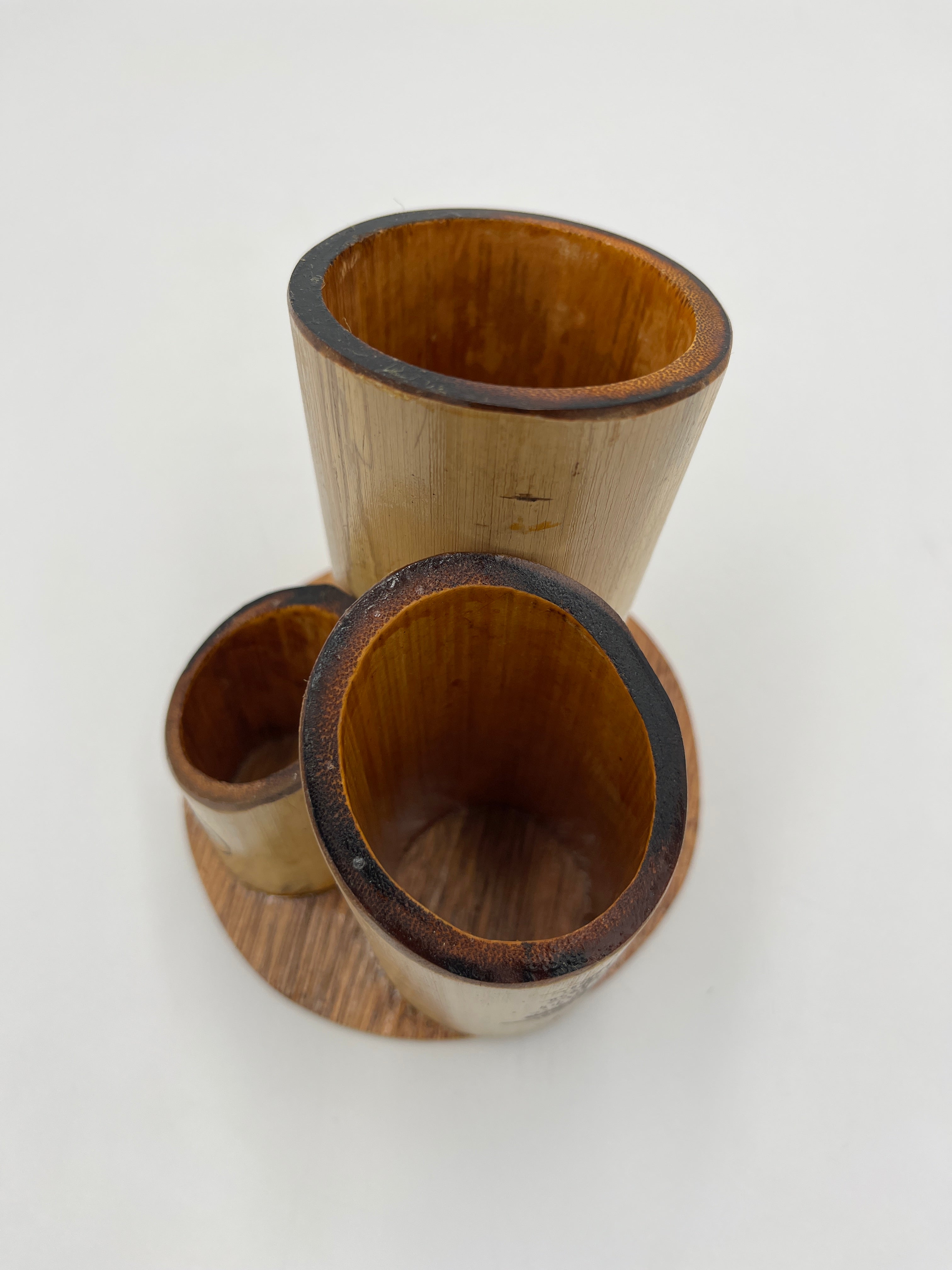 Portalápicero de Bambú – Triple Unidad