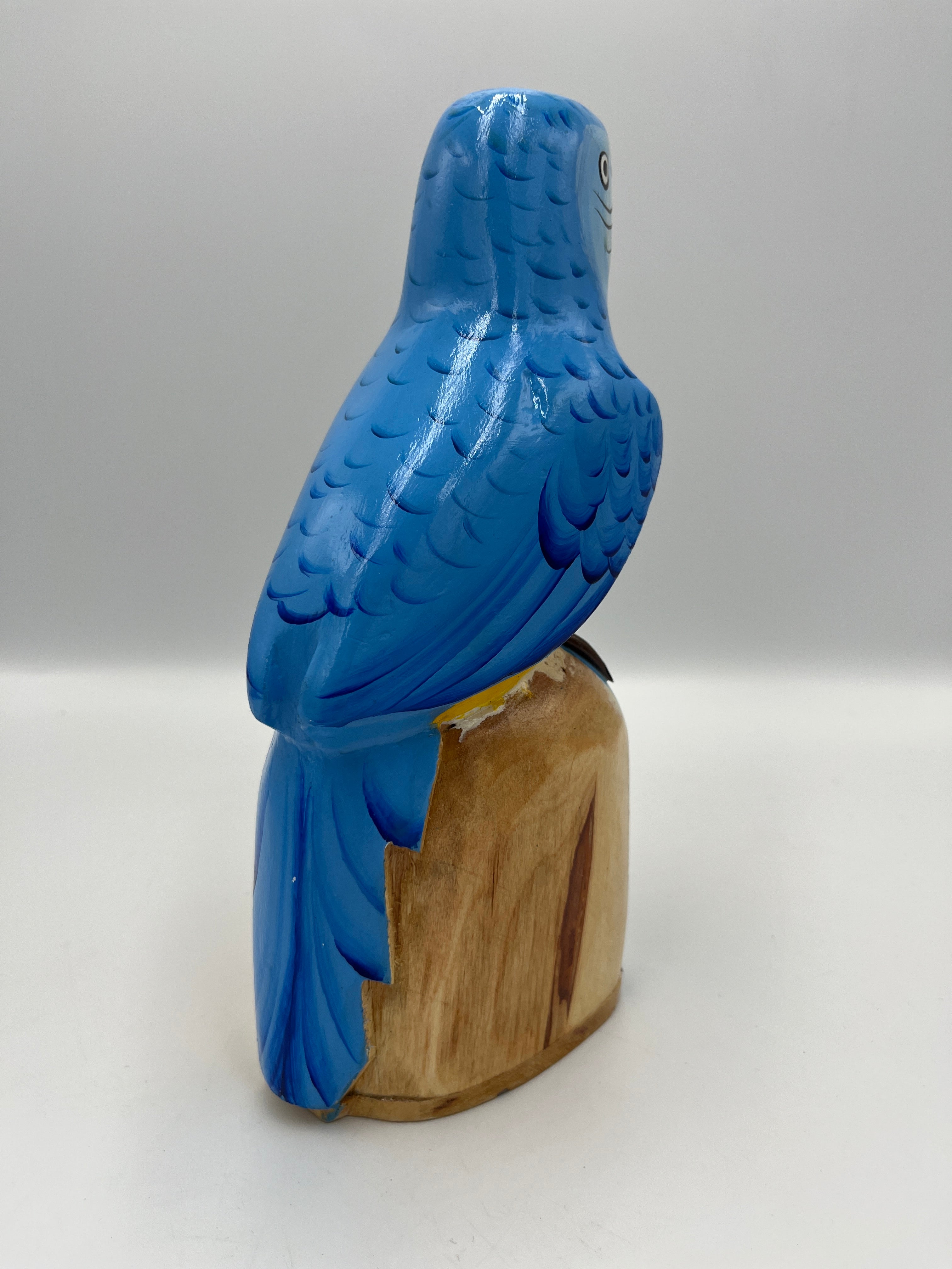 Alcancía de Madera en Diseño de Loro – Pintado a Mano