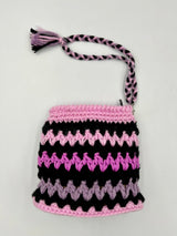 Cartera de Mano a Crochet con Base de Bio Cuero – Hecha a Mano