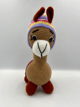 Handmade amigurumi llama