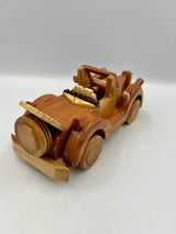 Decorative handmade wooden cart and toy