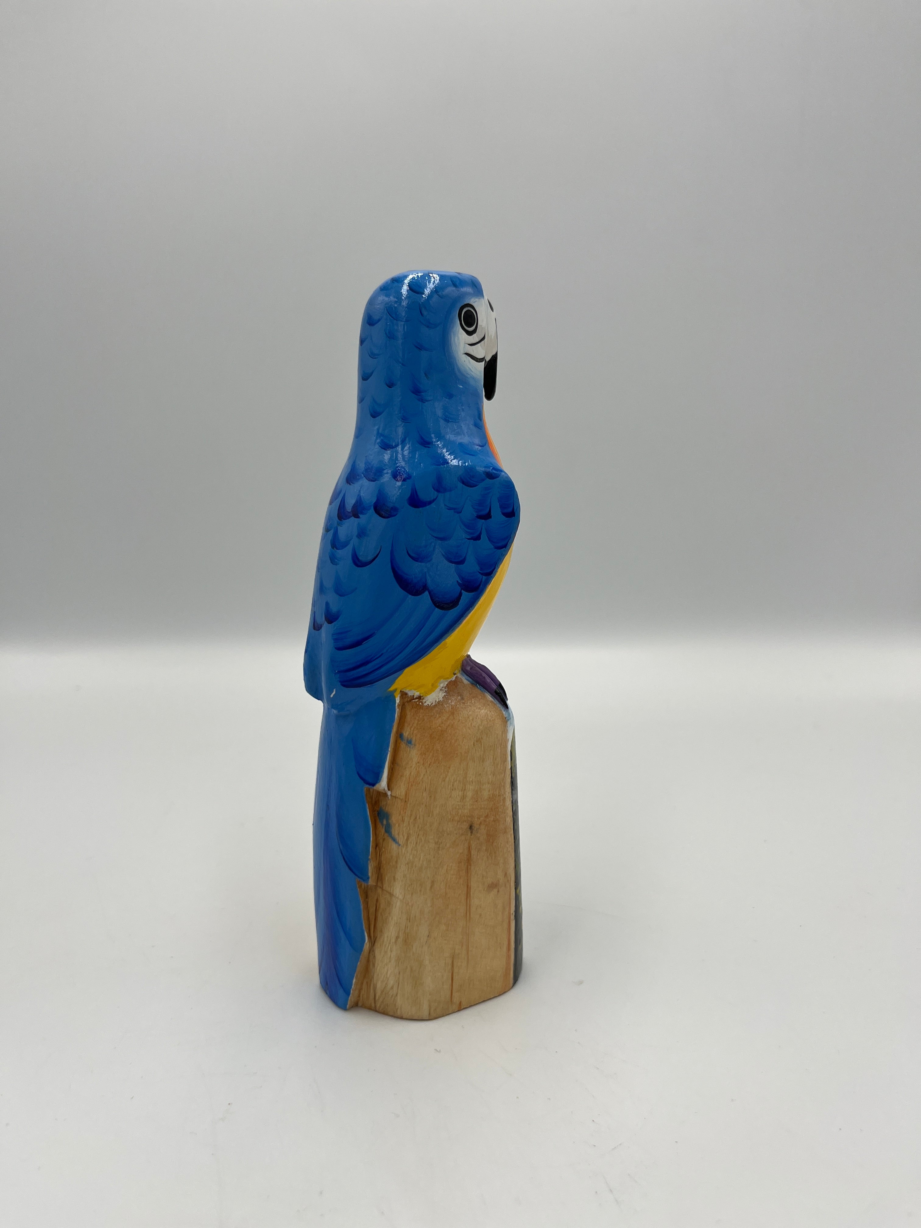 Guacamayo Celeste Decorativo de Madera – Pintado a Mano