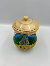Painted wooden sugar bowl – Kuélap Fortress