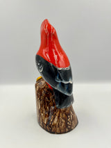Hand-painted wooden Cock of the Rock