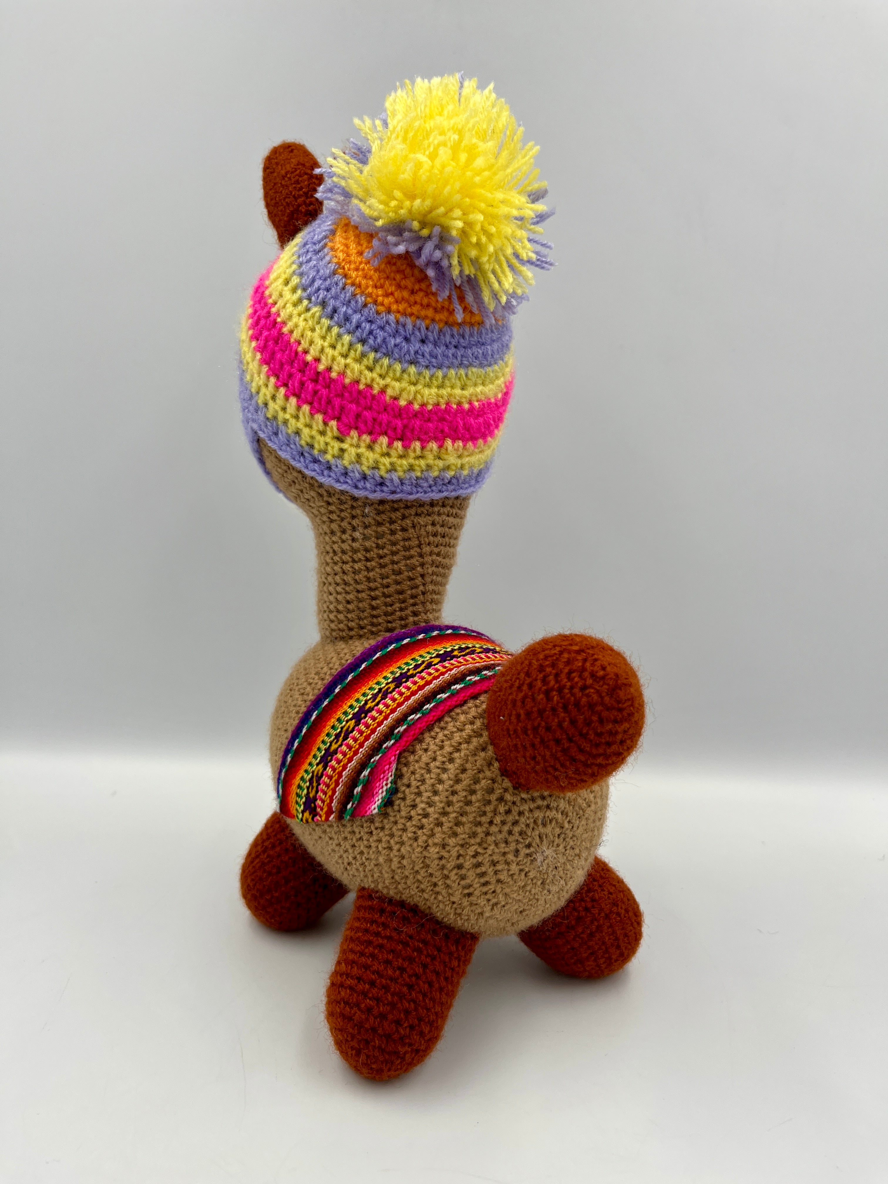 Handmade amigurumi llama
