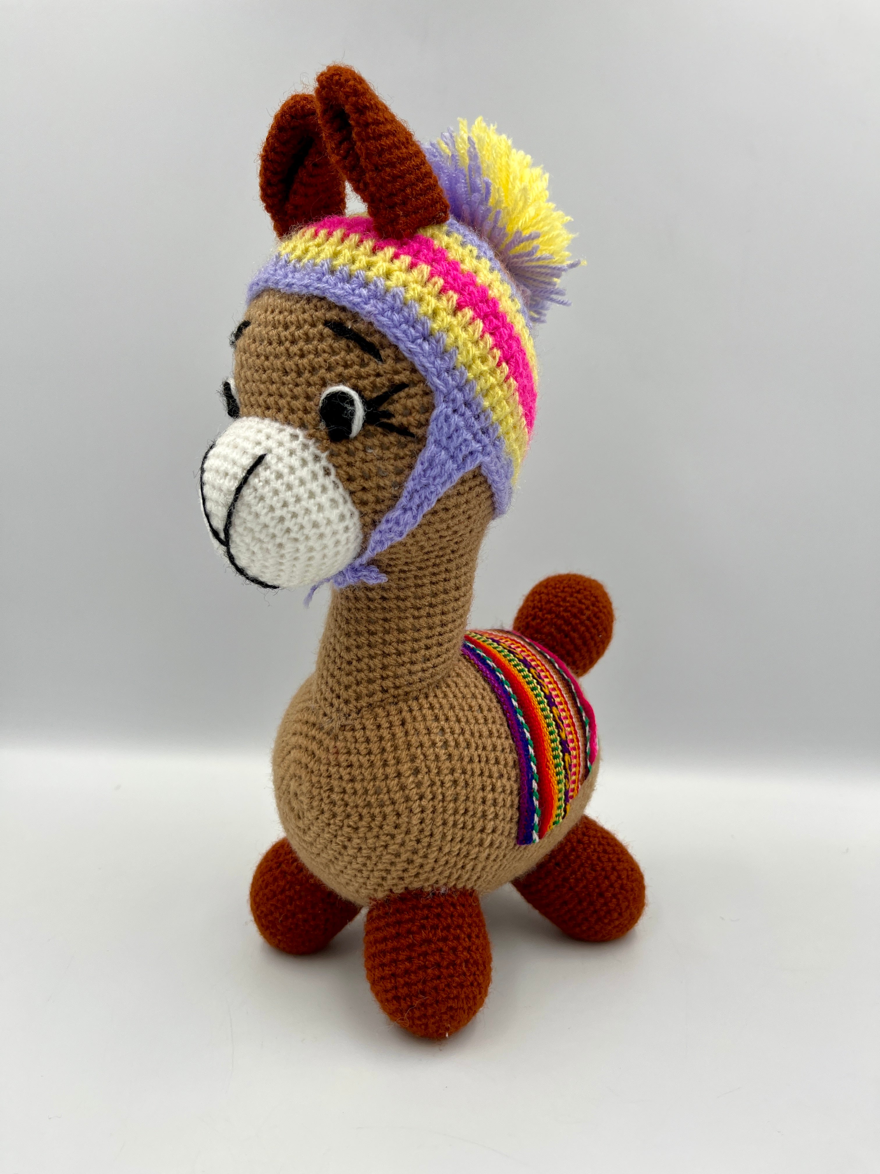 Handmade amigurumi llama