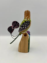 Hummingbird Spatula Tail Wooden Pencil Holder