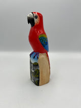 Guacamayo Rojo Decorativo de Madera – Pintado a Mano