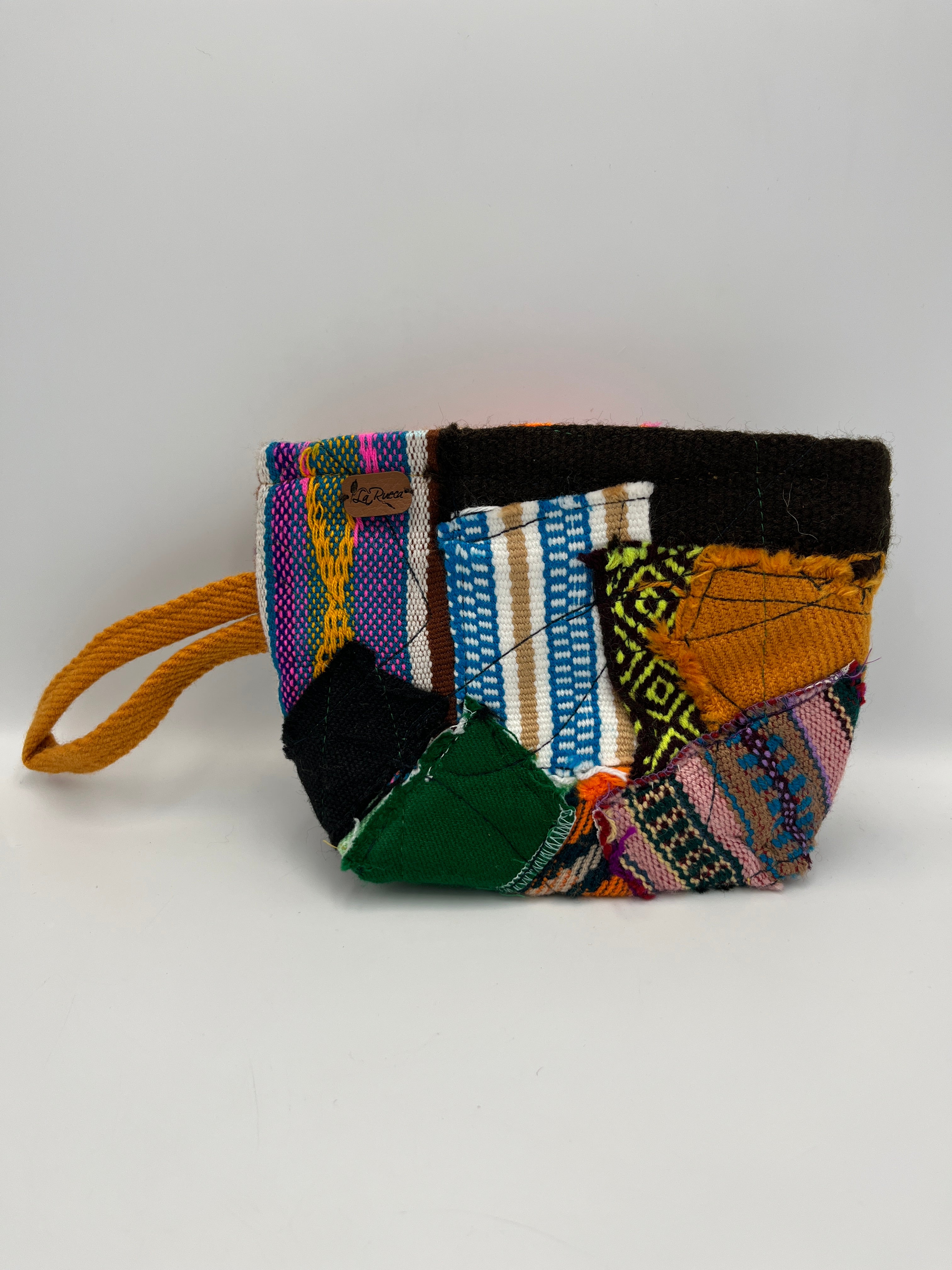 Neceser con Parches de Telar Multicolor