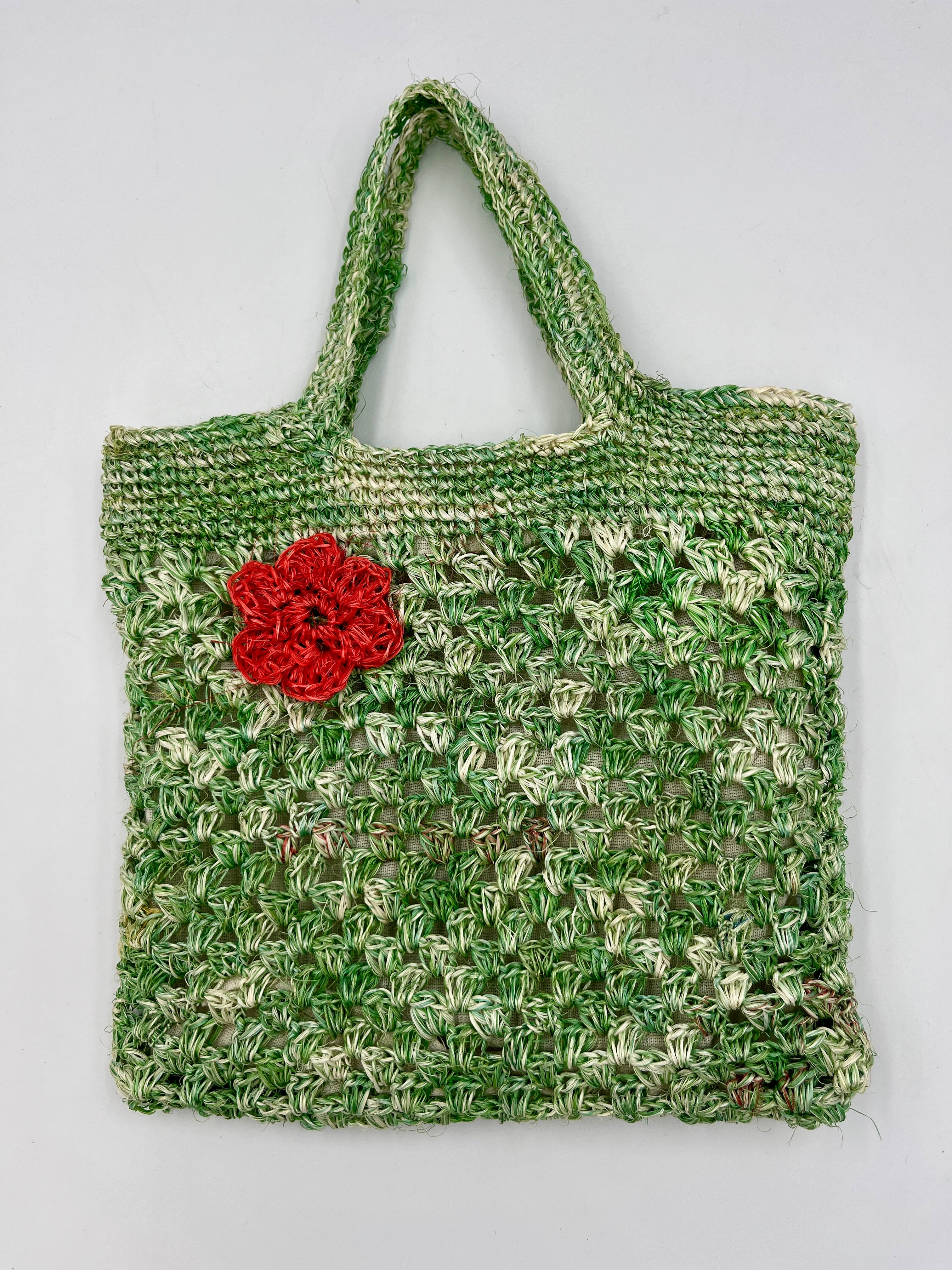 Bolso de Mano a Crochet de Fibra de Cabuya – Hecho a Mano