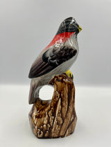 Hand-painted wooden sparrow