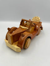 Carrito de madera artesanal decorativo y juguete