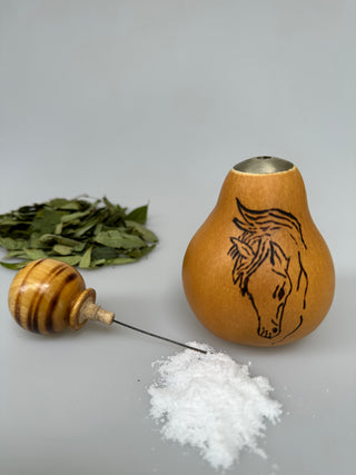 Calero de Calabaza Diseño Caballo C006