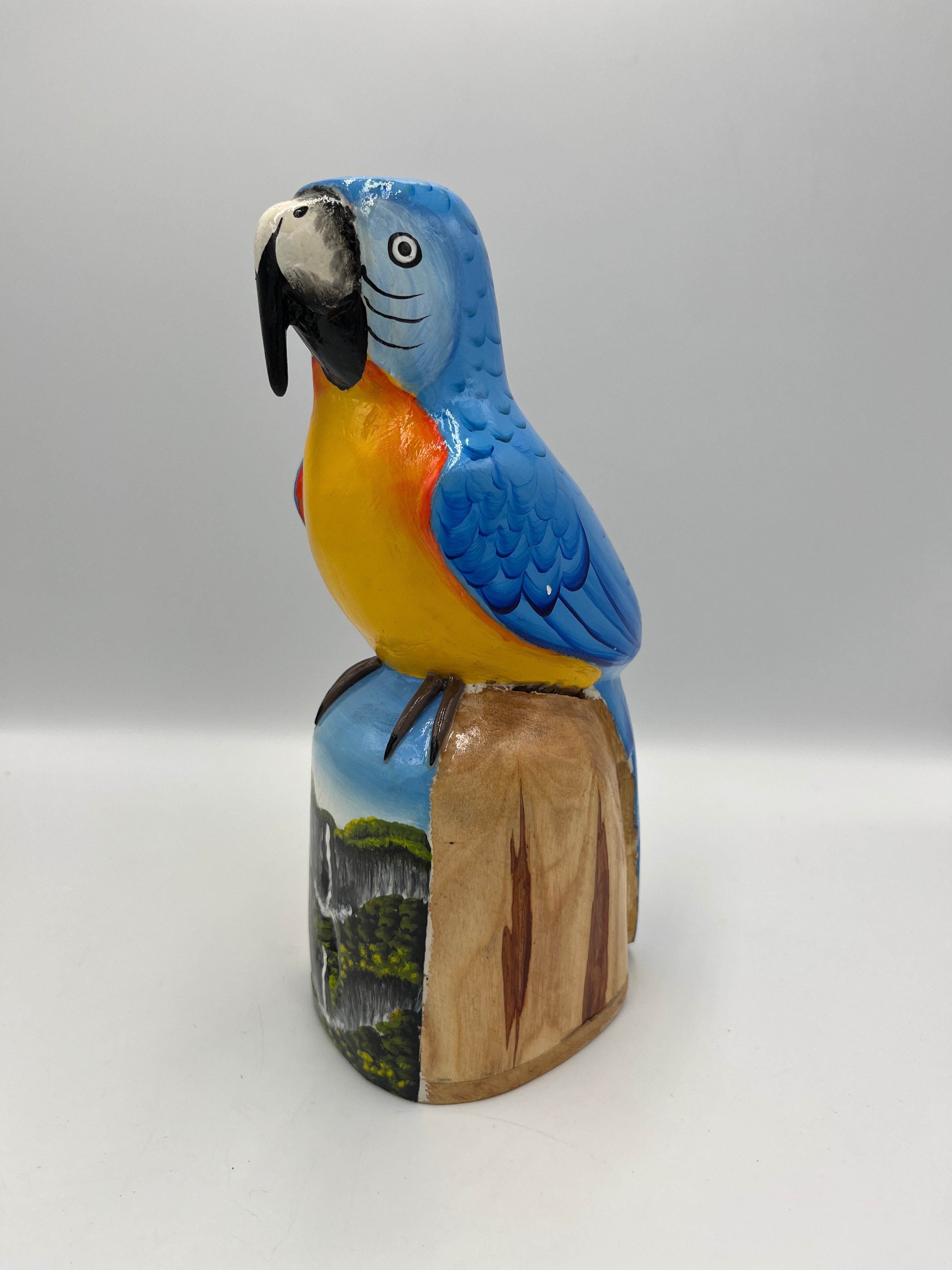 Alcancía de Madera en Diseño de Loro – Pintado a Mano