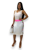 Short Sleeve Knit and Crochet Dress