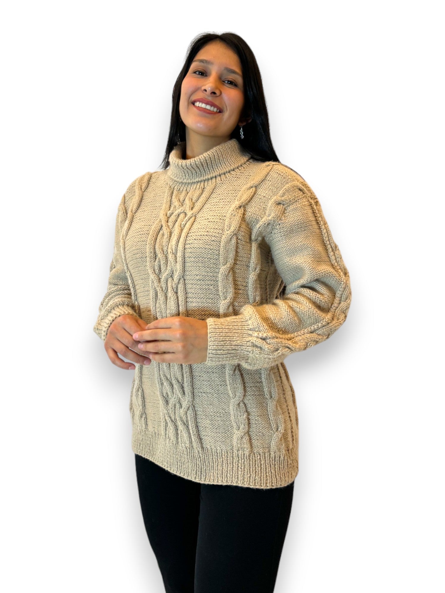 Unisex Alpacril Wool Hand-Woven Sweater