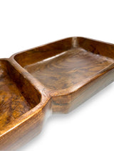 Large Rectangular Platter 2 in 1 Walnut