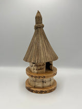 Choza Kuélap Decorativa en Semillas Naturales y Madera