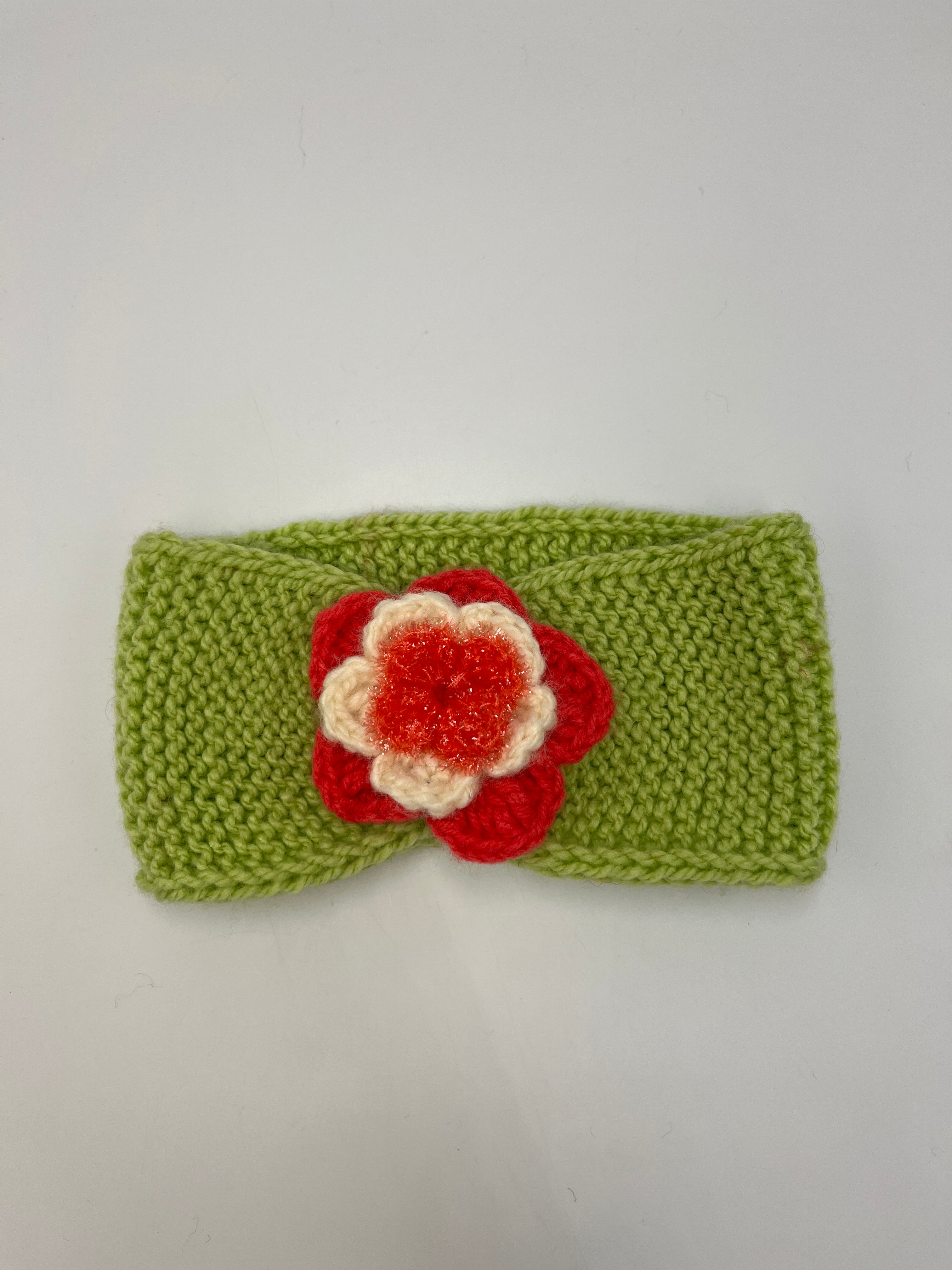 Vincha para Dama Tejida a Palillo en Color Verde