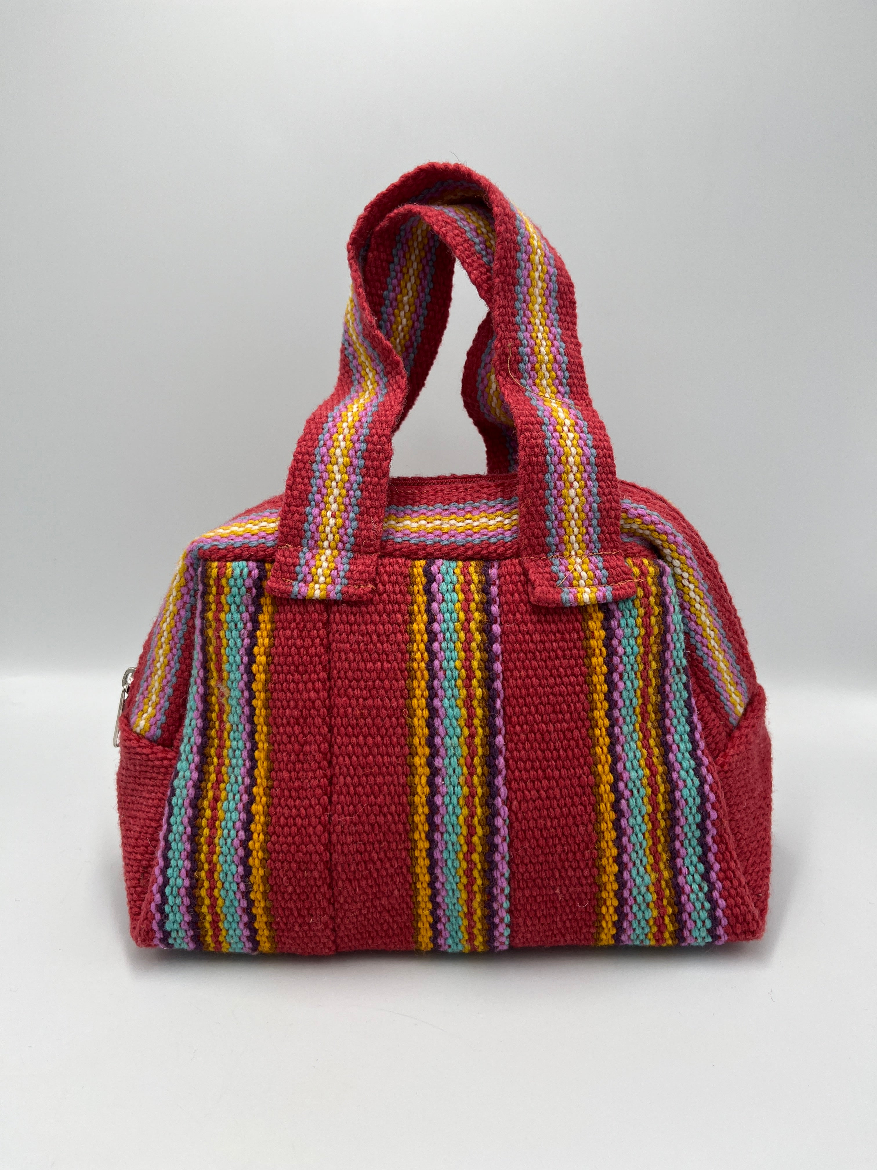 Cartera Artesanal en Telar a Cintura de Lana de Oveja