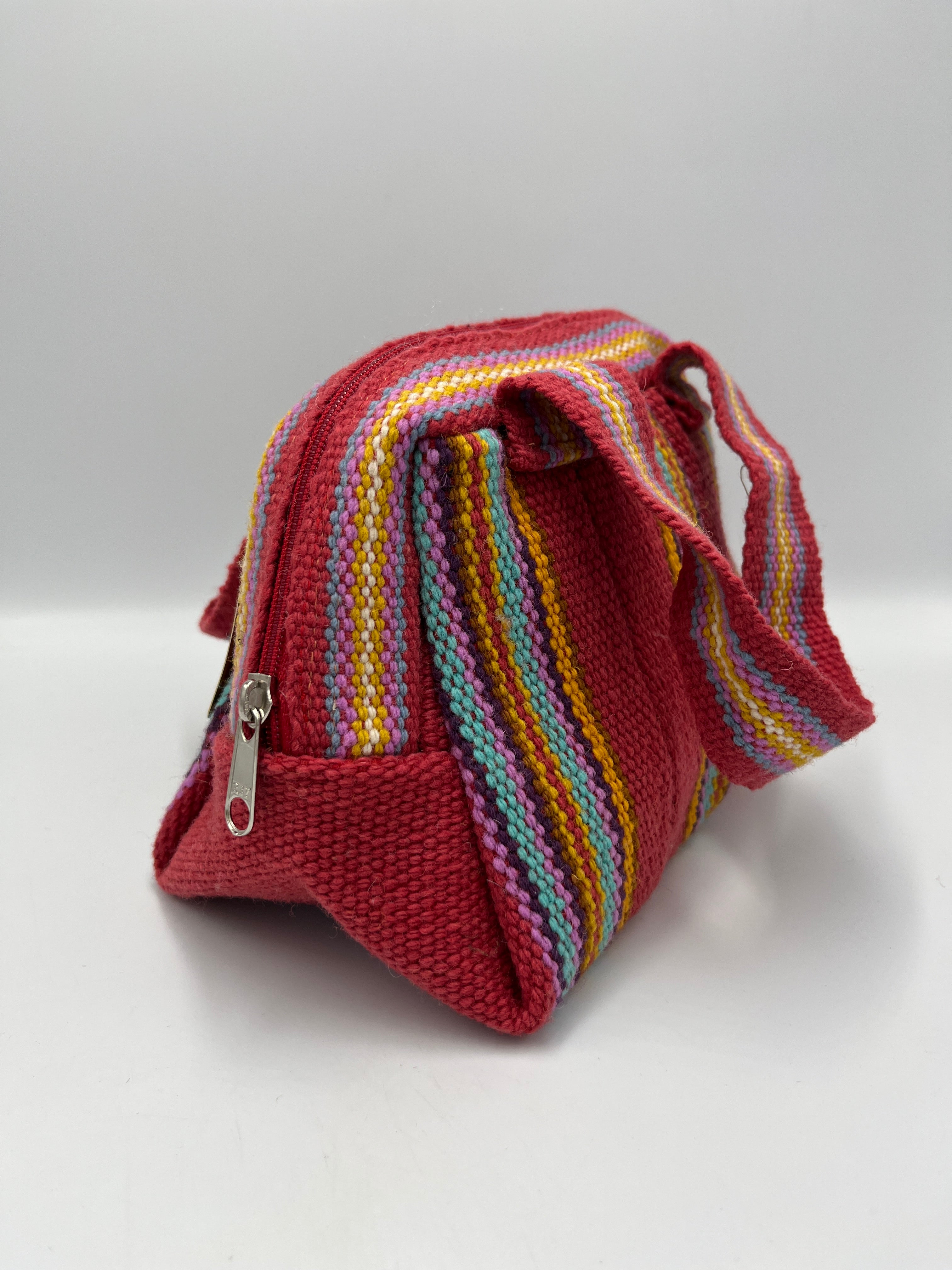 Cartera Artesanal en Telar a Cintura de Lana de Oveja