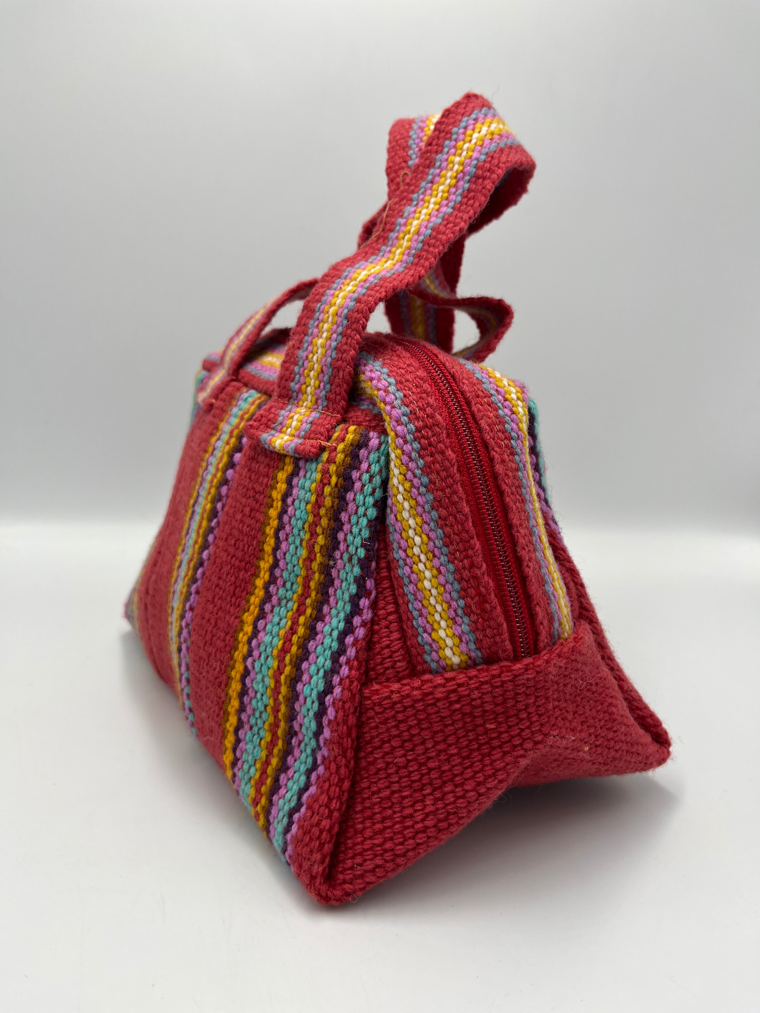Cartera Artesanal en Telar a Cintura de Lana de Oveja