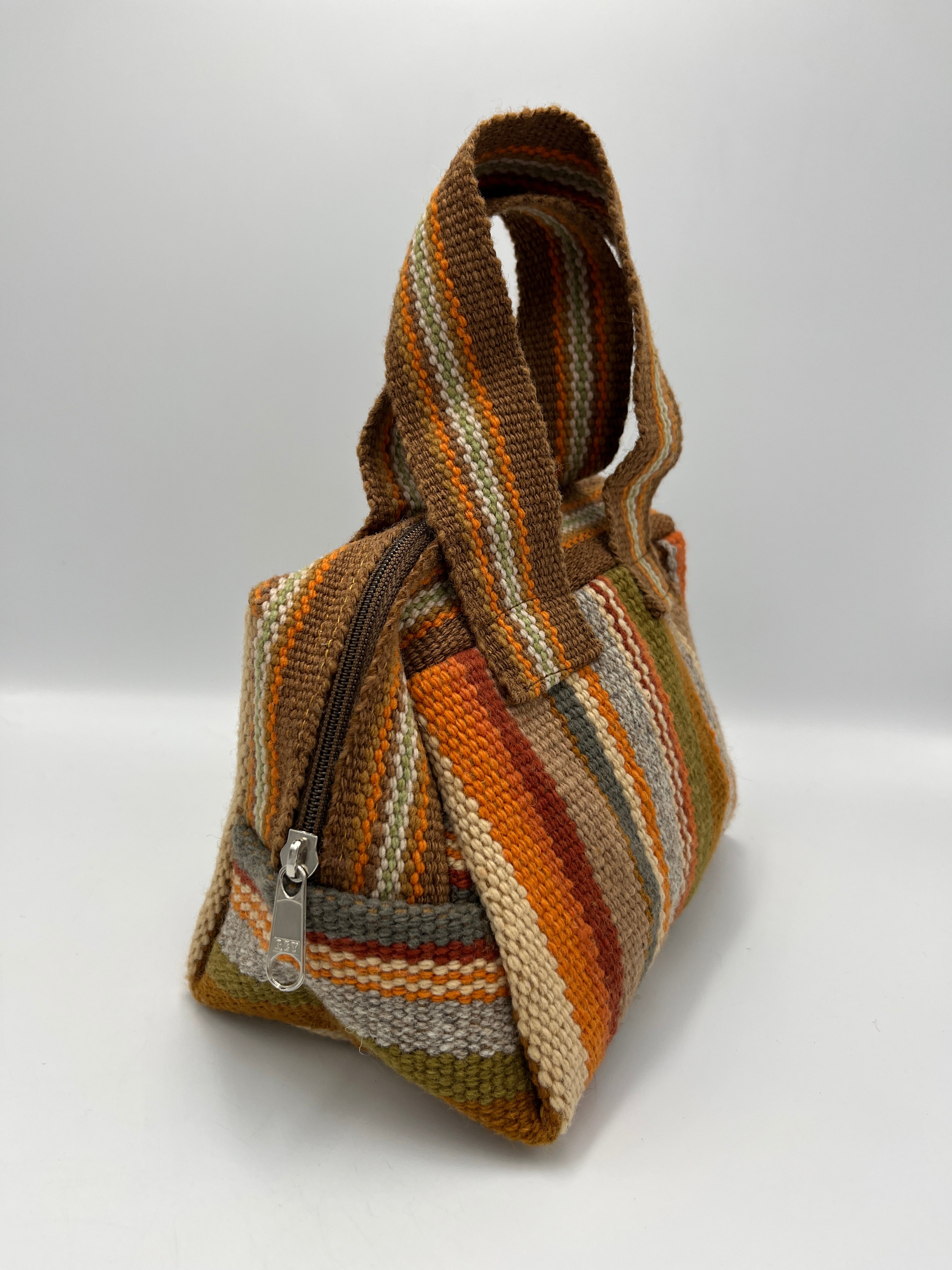 Cartera Artesanal en Telar a Cintura de Lana de Oveja