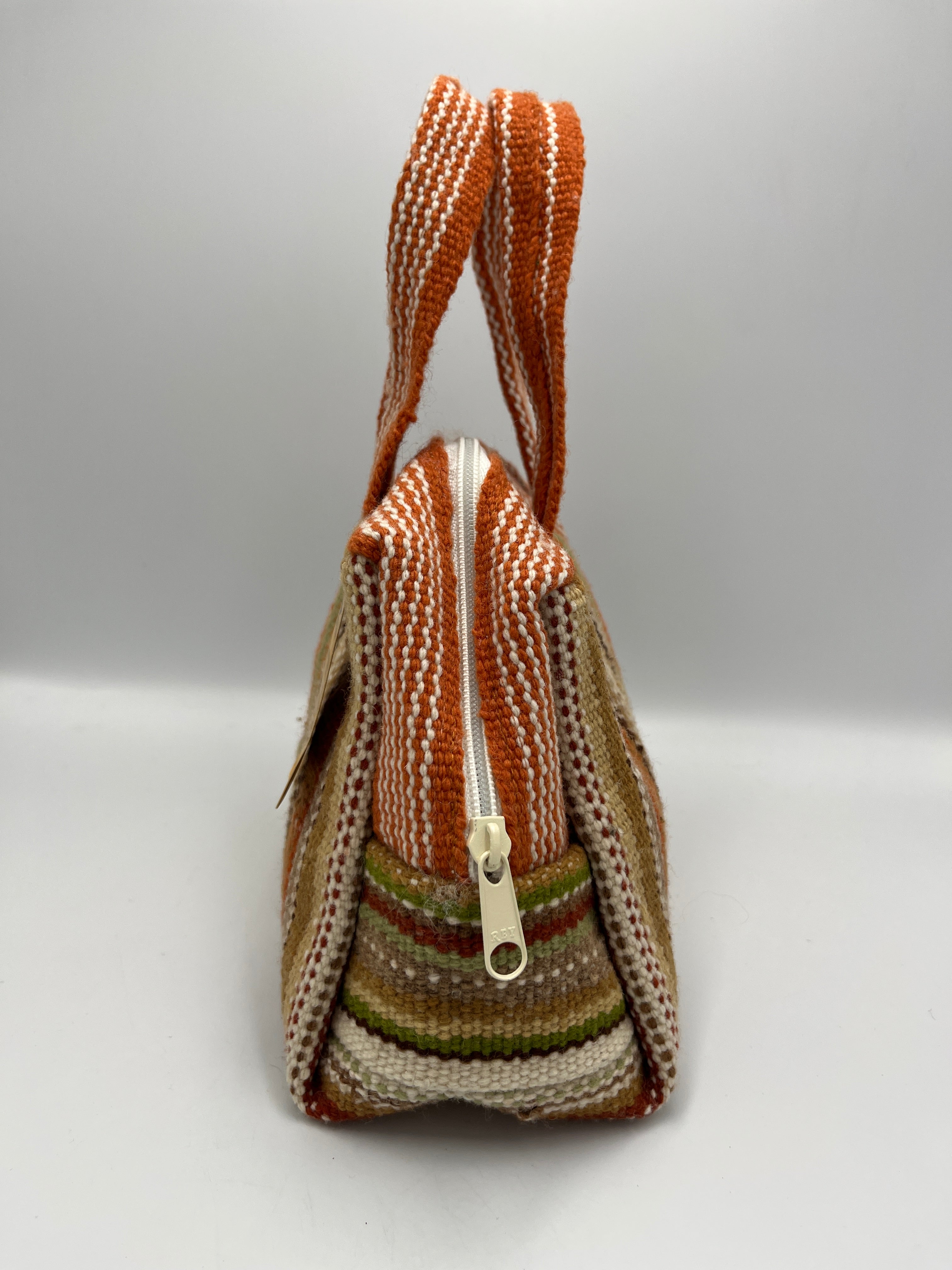 Cartera Artesanal en Telar a Cintura de Lana de Oveja