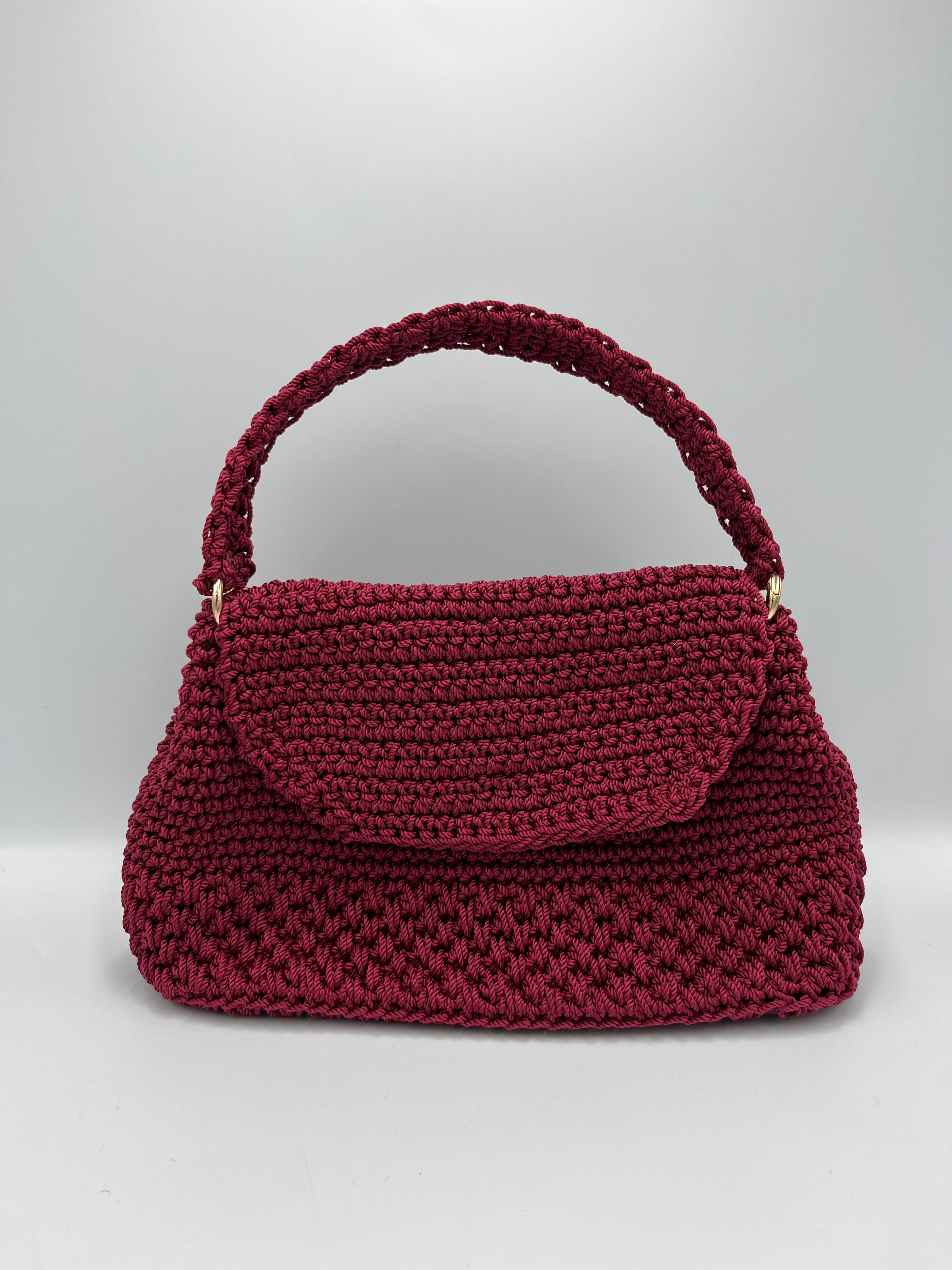 Bolso Convertible a Cartera y Morral de Tiro Largo a Crochet