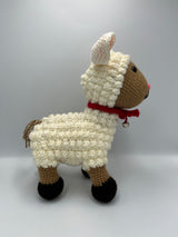 Ovejita Amigurumi con Cascabel Tejida a Crochet Hecha a Mano