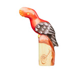 Gallito de las Rocas Tallado Madera - Ave Nacional Artesanal